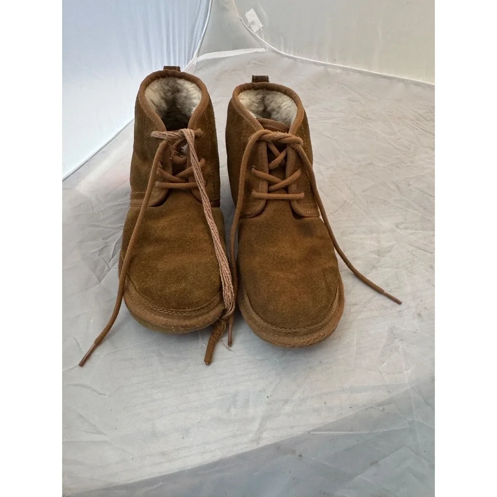 Australian UGG Men Brown Suede Lace Up Winter Boots Size 6 Workwear Casual